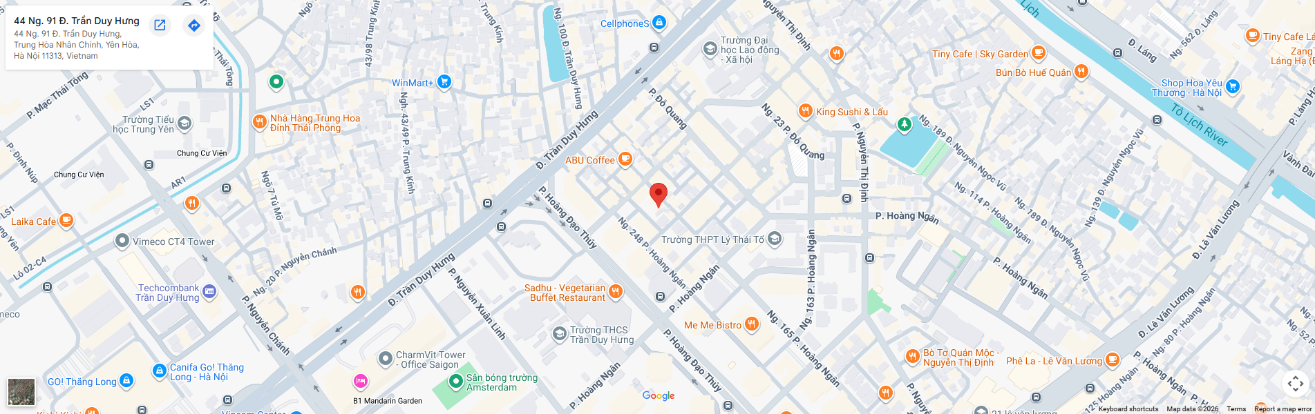 Bản đồ văn phòng Nordic Studio tại Thảo Điền