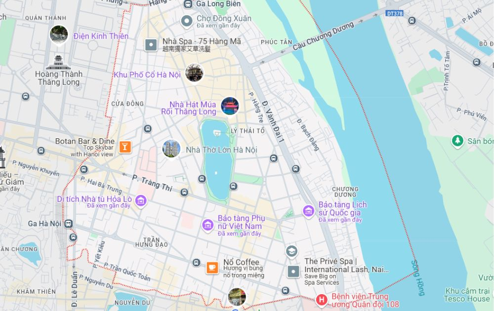 Bản đồ chi nhánh Quận 1