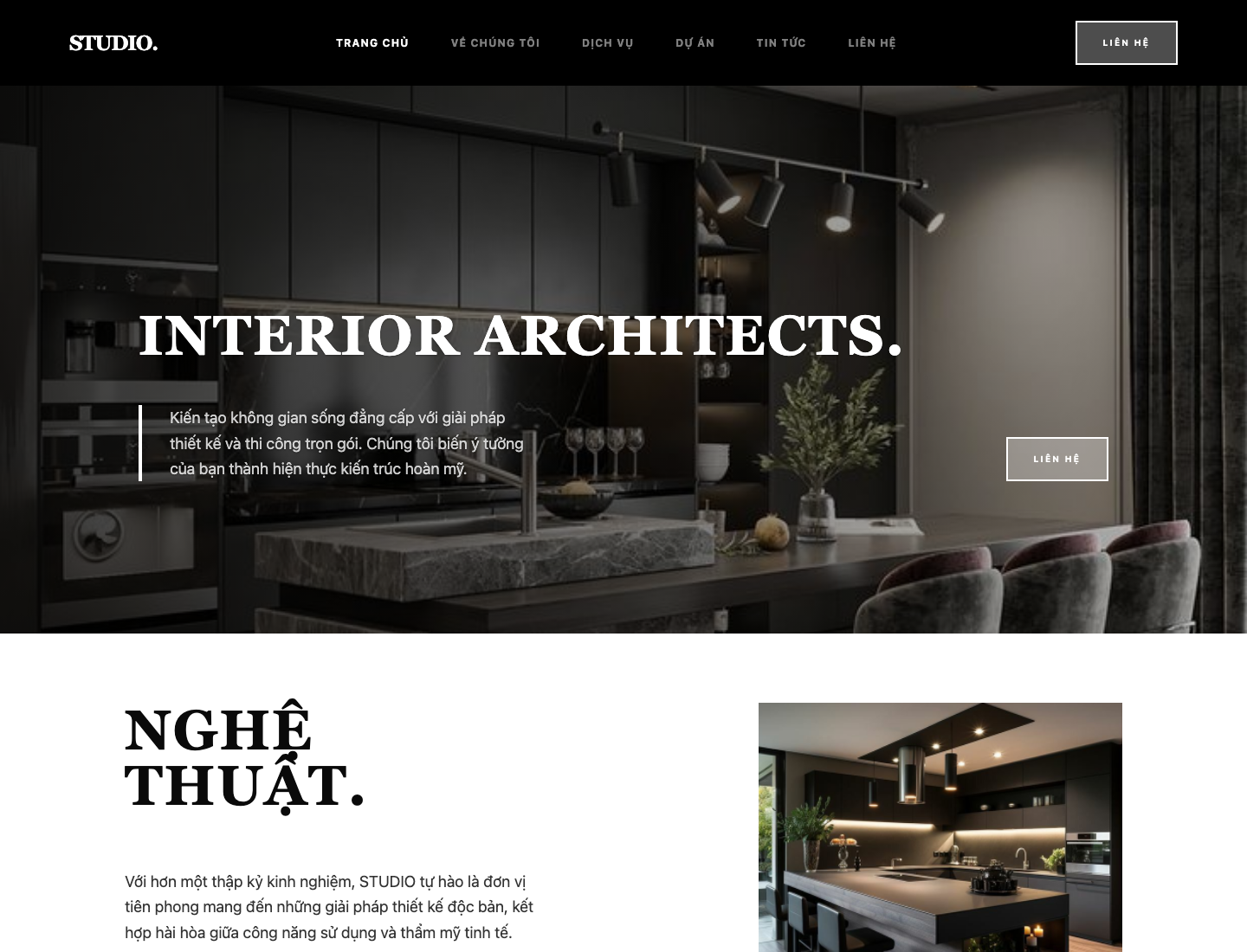 Preview Template 2 ngành nội thất
