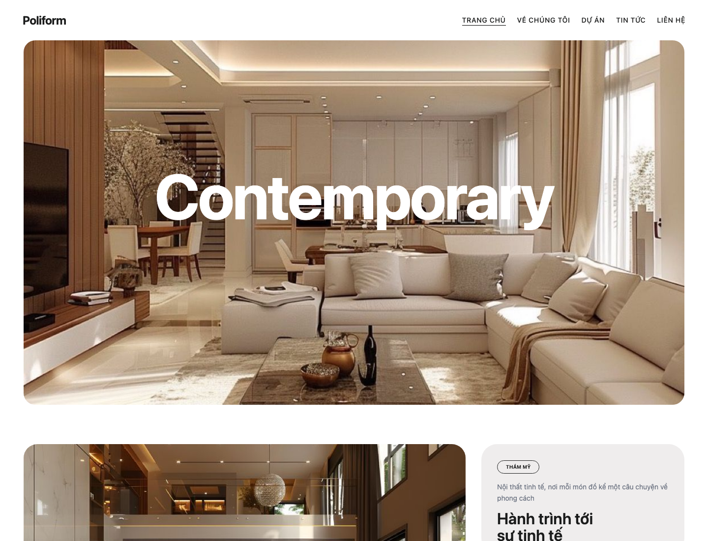 Preview Template 4 ngành nội thất